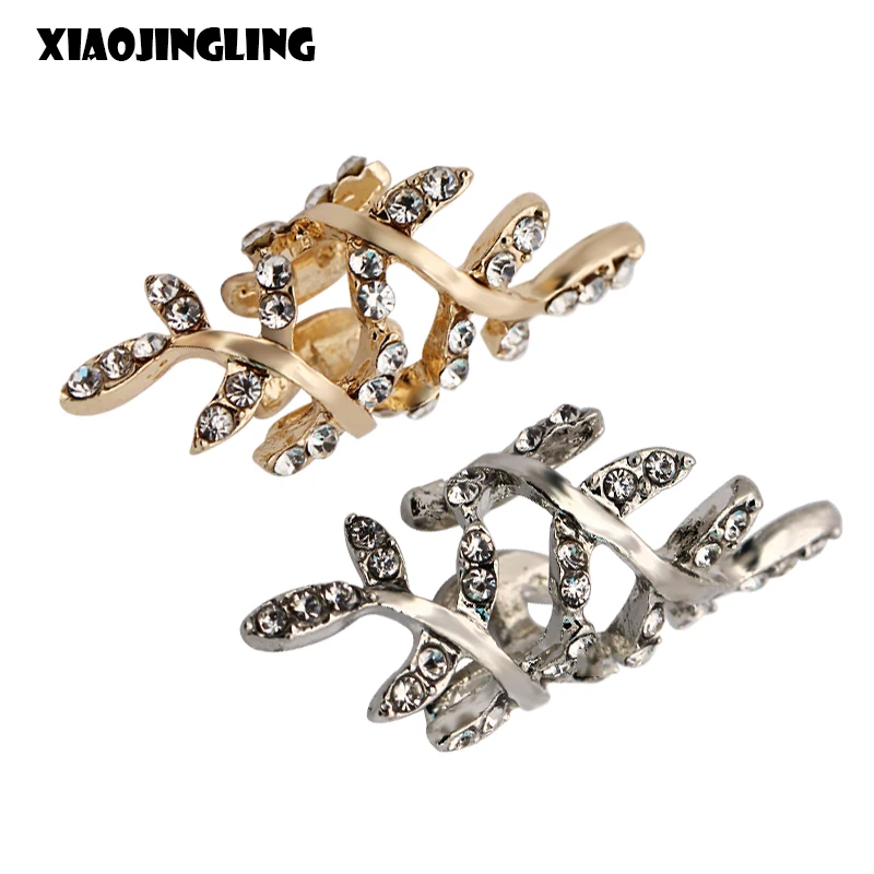 Xiaojingling Винтаж золото/Серебряные серьги со стразами модные женские туфли jewelry
