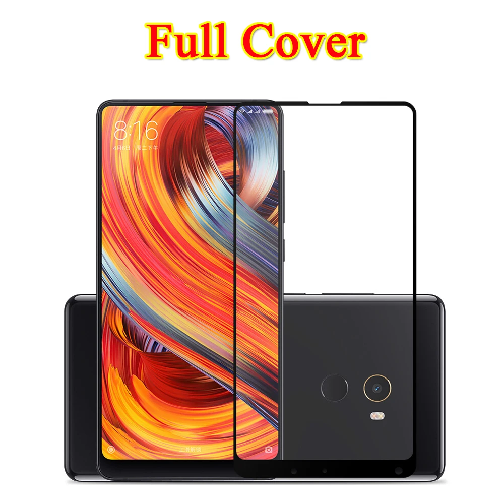 

9H Tempered Glass For Xiaomi Mix 2 Full Cover Protective Film For Xaomi Mi Max 2 Mimix Mimax2 Screen Protector Film Case