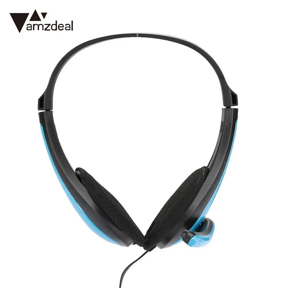 Проводная стереогарнитура Amzdeal 3 5 мм Hi Fi музыкальные наушники с микрофоном умный
