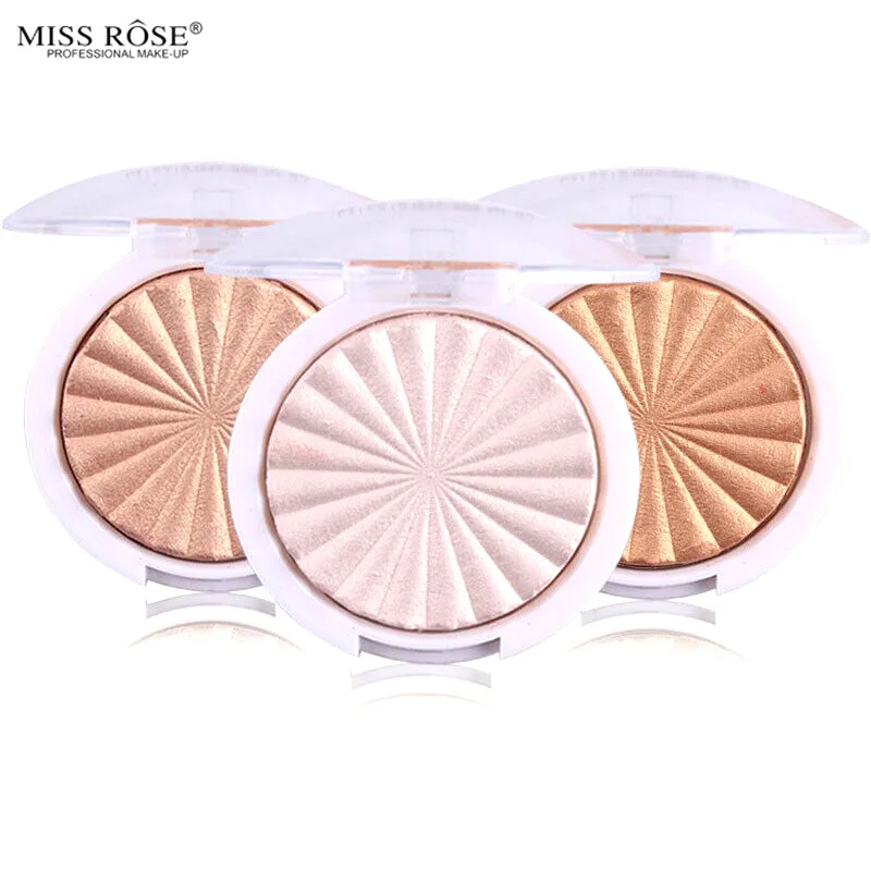 

Miss Rose Glow Kit Highlighter Makeup Shimmer Powder Highlighter Palette Base Illuminator Highlight Face Contour Face Conceale