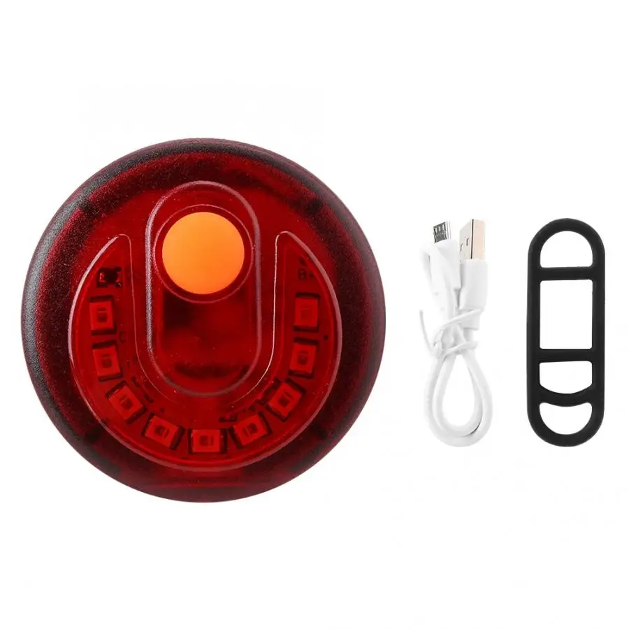 

Traffic Light Waterproof Bike Bicycle LED Taillight Safety Warning Light Brake Lamp USB Fast Charging mini traffic light
