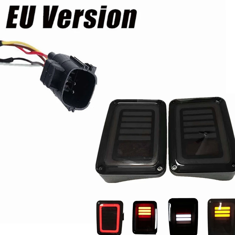 WranglerLEDReverseBrakeTailLightsWithEUUSStandardPlugsFor