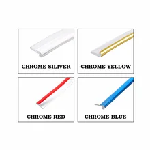 Panel Gap Trim 1968″ Chrome Red Blue Silver Gold Dashboard Steering Wheel Door Line Garnish Anti-rub