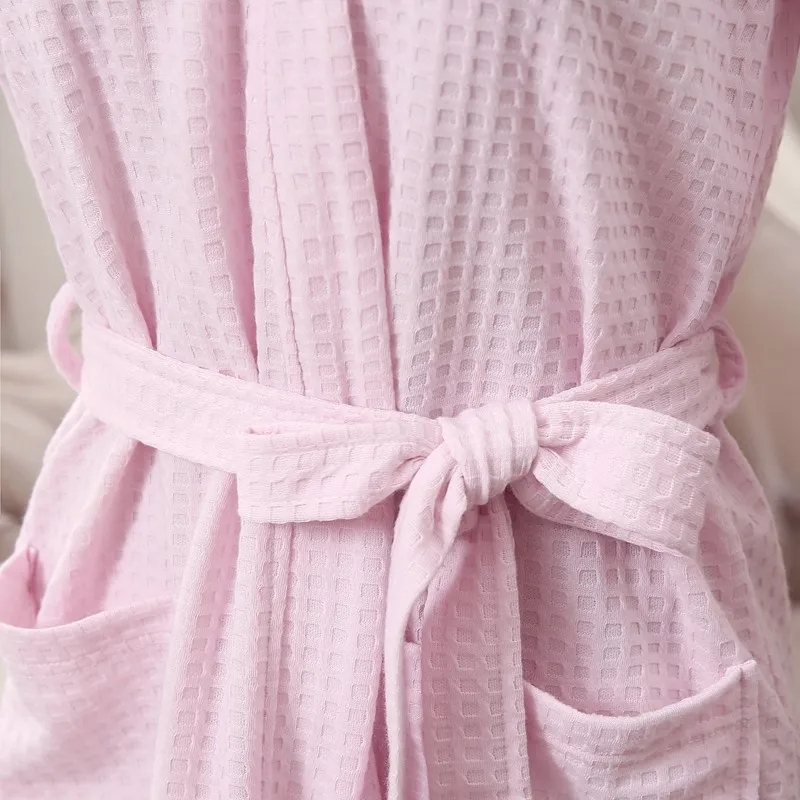 Unisex Mens Women's Long Cotton Sleep Lounge Robes RBS-C LYQ115 4