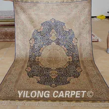 Yilong 5'x8' персидский шелковый ковер темно-синий vantage ручной работы традиционный ковер в восточном стиле(0999