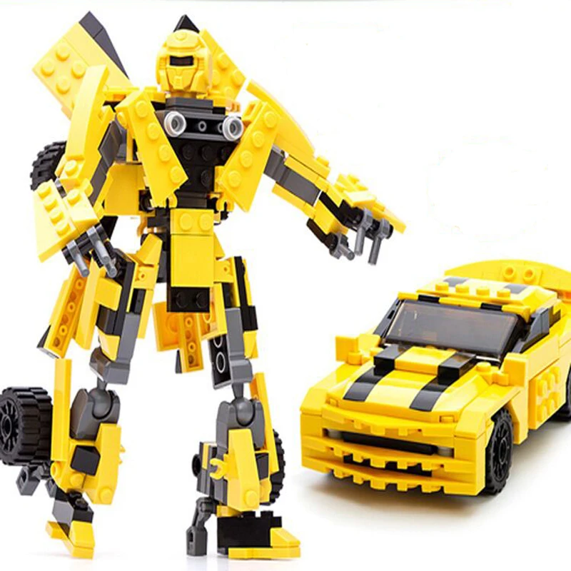 

Gudi 2 In 1 Robot Model Transformation Car Toy Building Blocks Sets DIY Educational Toys Compatible City Robotics 8711