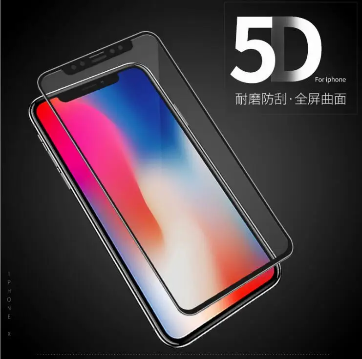 

Spring lemon 5D Phone Screen Protection For iPhone X 7 7plus 8 8plus 6 6s 6plus 6s plus Defense Burst high Strength Screen