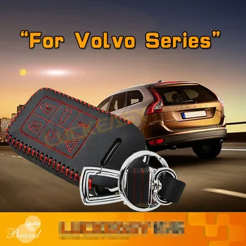 

LUCKEASY For volvo S80L S60L V40 S60 V60 XC60 S80 2013 2014 2017 Car Key bag case wallet holder key cover