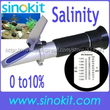 Есть CE соленость 0-10% аквариум Ручной рефрактометр RHS-10ATC