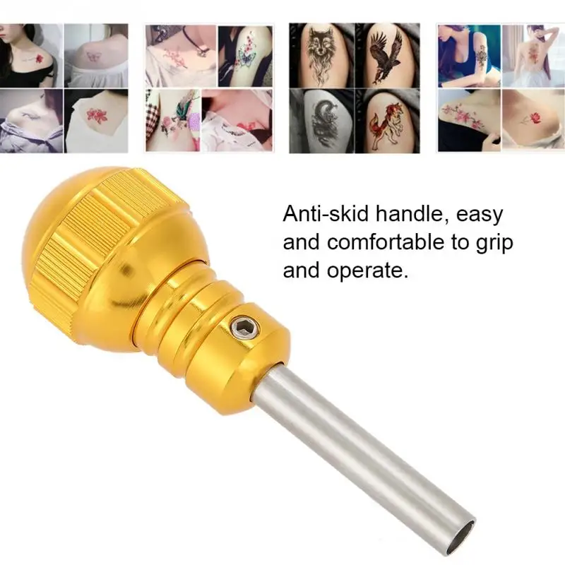 Татуировка противоскользящая ручка трубка зажим с автоматической блокировкой держатель Картридж ручка для машинка для тату картридж иглы питания