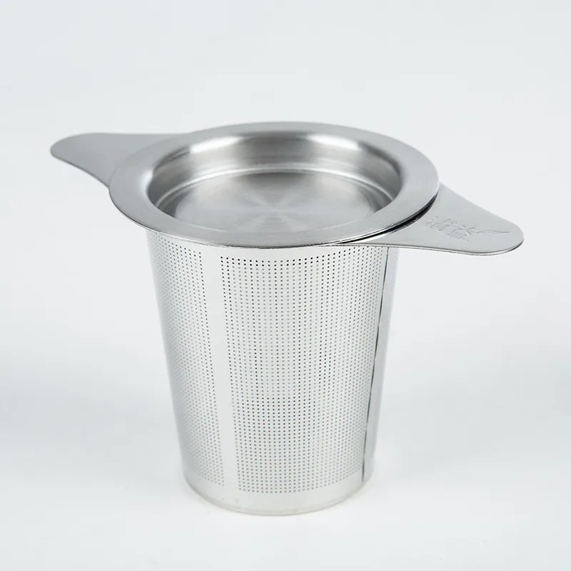 Stainless Steel Tea Infuser Mesh Strainer Water Filter with Large Capacity Double Handles for Hanging on Teapots Mugs Cups 04