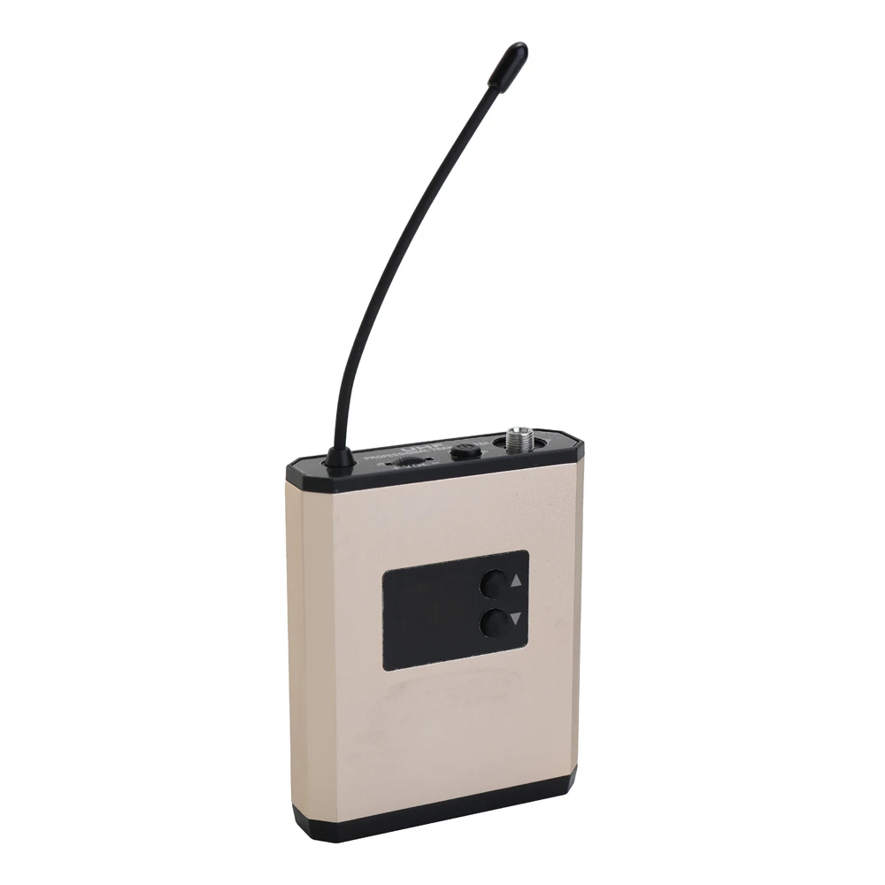 

UHF Wireless Headset Portable Recharage Microphone System with Speech Teacher Bodypack Transmitter