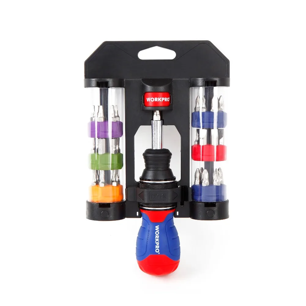 

WORKPRO 38 in 1 Screwdrivers Multipurpose Screwdriver Set Stubby Ratchet Screwdriver with Bits
