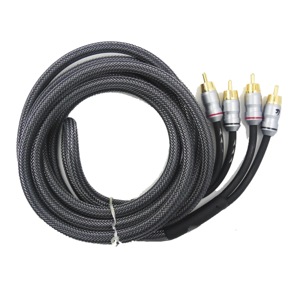 Car Audio Subwoofer Sub Amplifier AMP RCA Wiring Kit Cable 5 m Cable