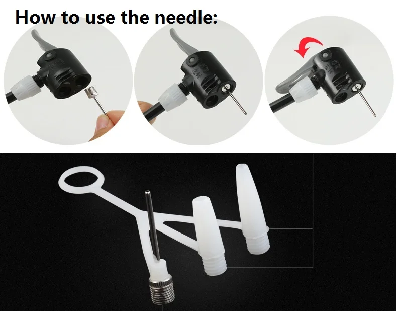  Ball Balloon Air Pump Soccer Basketball Inflator Needle (6)
