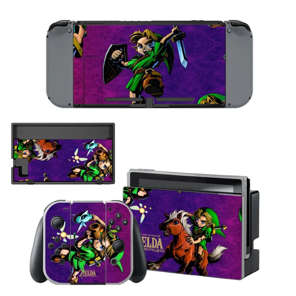 Стикеры для консоли Nintendo Switch и геймпада виниловые наклейки игры Zeld a Защитные