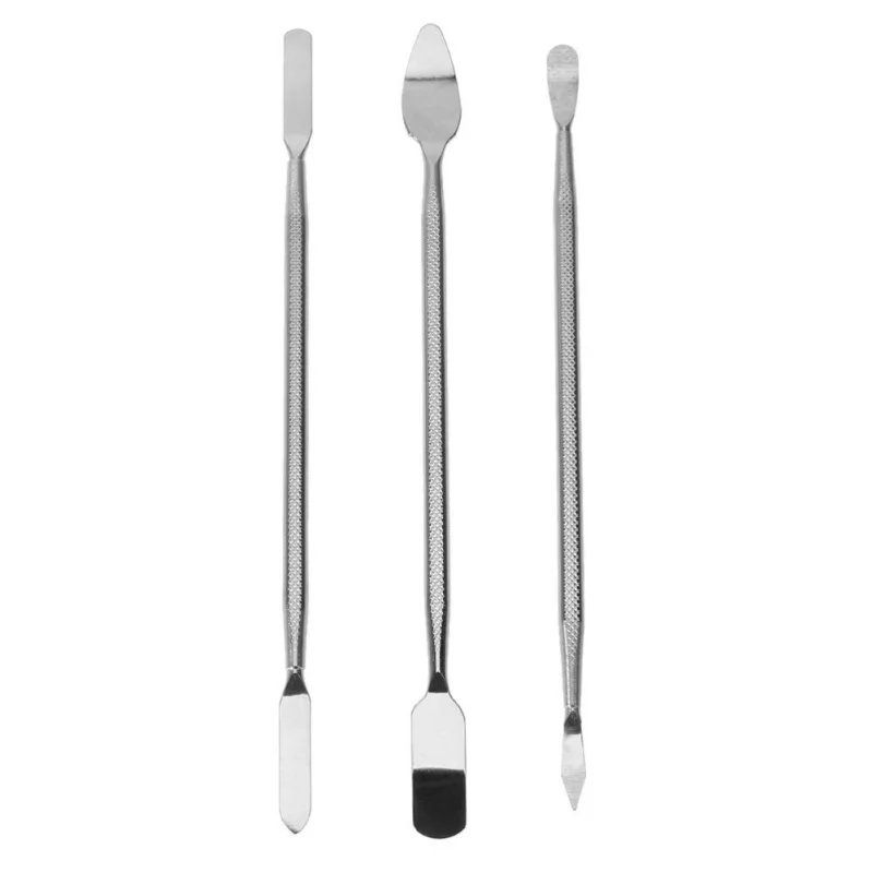 3 piezas Spudger de Metal teléfono Herramientas de apertura Kits de Herramientas de reparación de teléfono móvil herramienta para Iphone iPad Samsung accesorio paquetes conjunto