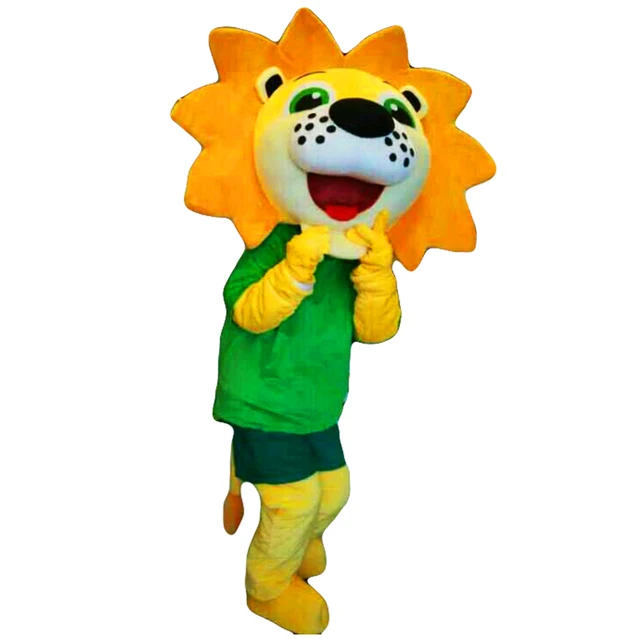 lion mascot costumes cosplay real photo free shipping long hair