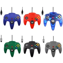 Wired USB Controller For Nintend N64 Joystick Games Wired Gamepad Joypad For Gamecube Controle For N64 PC For Mac Black Gamepad