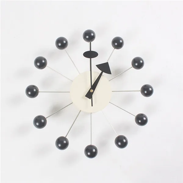 Деревянный и металлический аналоговый механизм 32 см современный большой деревянный декор настенные часы с тихим ходом тикающие декоративные красочные деревянные шары современные