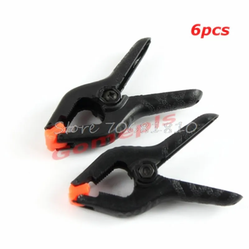 

New 6PCS Hard Plastic Micro Spring Clamps Set DIY Tools Grip Clips Usefull NetWorking Tools