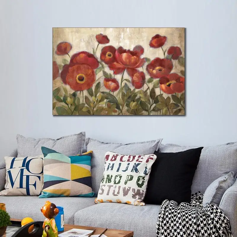 

Hand painted modern art classic Daydreaming flower oil painting canvas for living room home decor