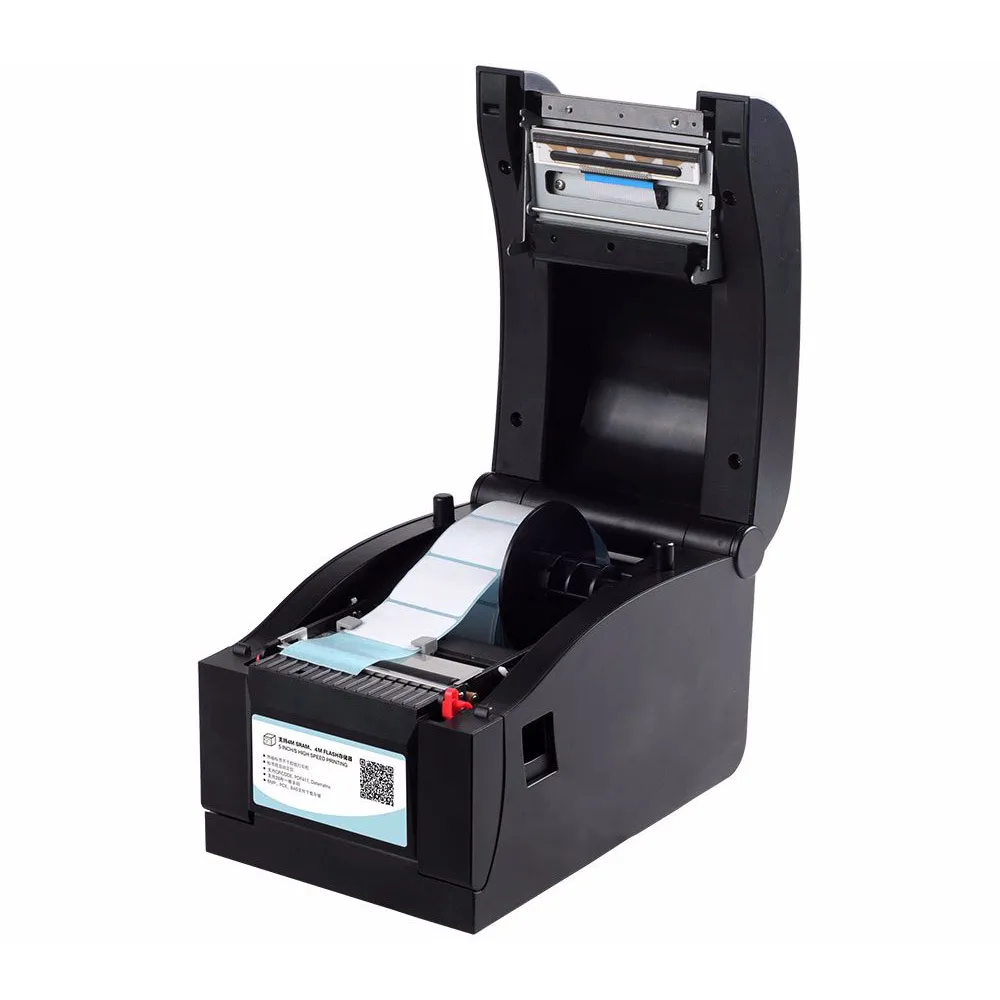 عالية الجودة الحرارية الباركود pritner stitker طابعة مع USB + إيثرنت + المسلسل واجهة ورقة عرض 16 مللي متر-82 مللي متر طابعة التسمية
