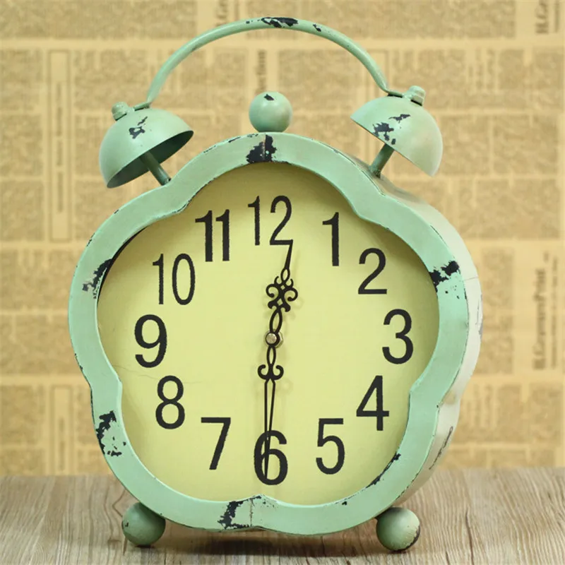 Retro Vintage Alarm Clock Double Bell Backlight Silent Clock Quartz Movement Decorative Table Clocks Antique Classic Desk Clock Retro Vintage Alarm Clock Double Bell Backlight Silent Clock Quartz Movement Decorative Table Clocks Antique Classic Desk Clock