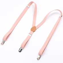 Европейская и американская мода три подтяжки с зажимами с дамским плечевым ремнем кожаный регулируемый стиль FY18110102