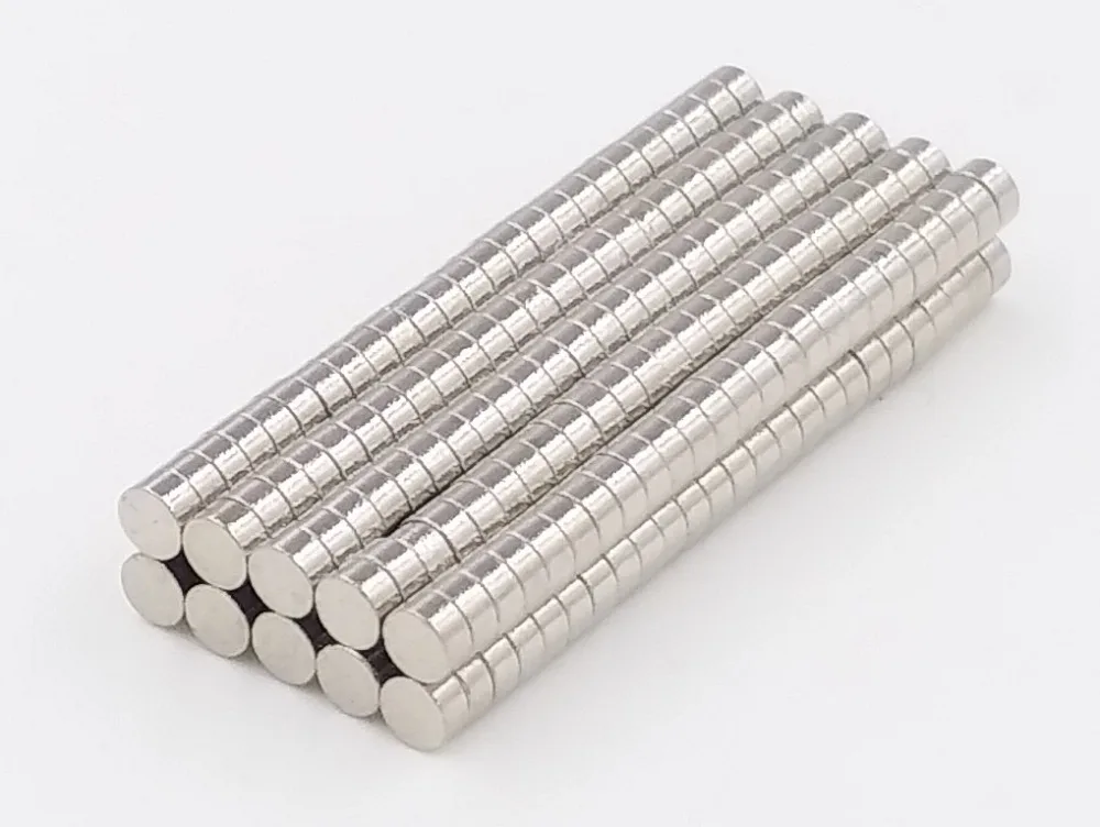 50pcs Bulk Small Round NdFeB Neodymium Disc Dia 2mm x 0.5mm N35