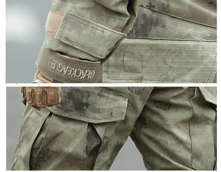 Военные тактические штаны с наколенником, охотничья одежда, страйкбол, пейнтбол, армейский боевой костюм с подкладкой, камуфляжные спортивные штаны