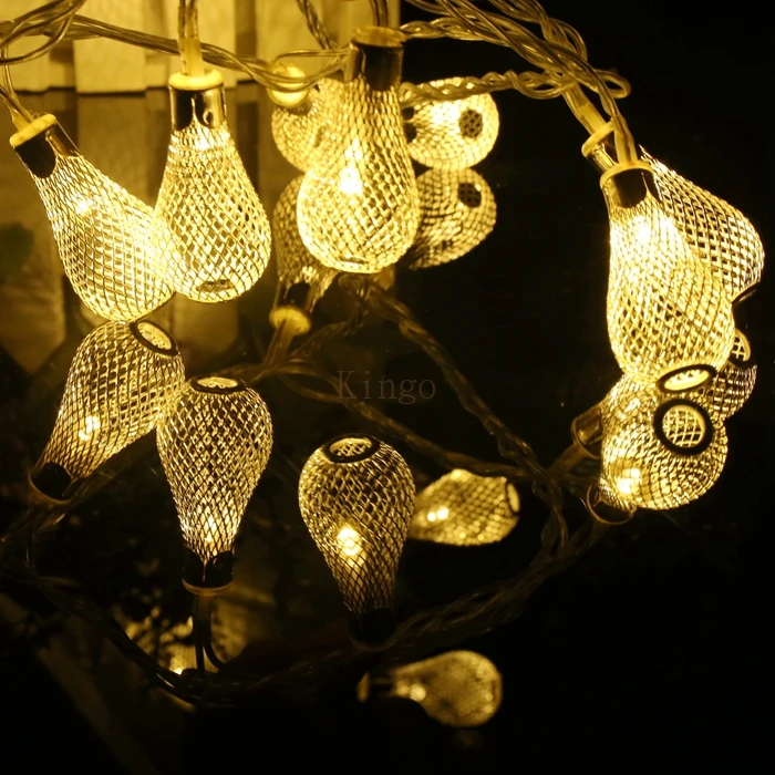 

3.5M 20led Rain Drops Design LED String Light Home Decorative Wedding Garland 110V 220V Fairy Lamp Christmas light warm white