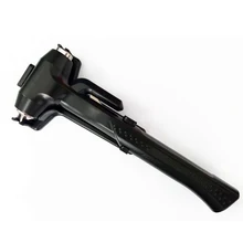 Молоток безопасности с кронштейном, инструмент для аварийного выхода с выключателем окна автомобиля и режущий ремень безопасности, спасательный выживания красный, черный