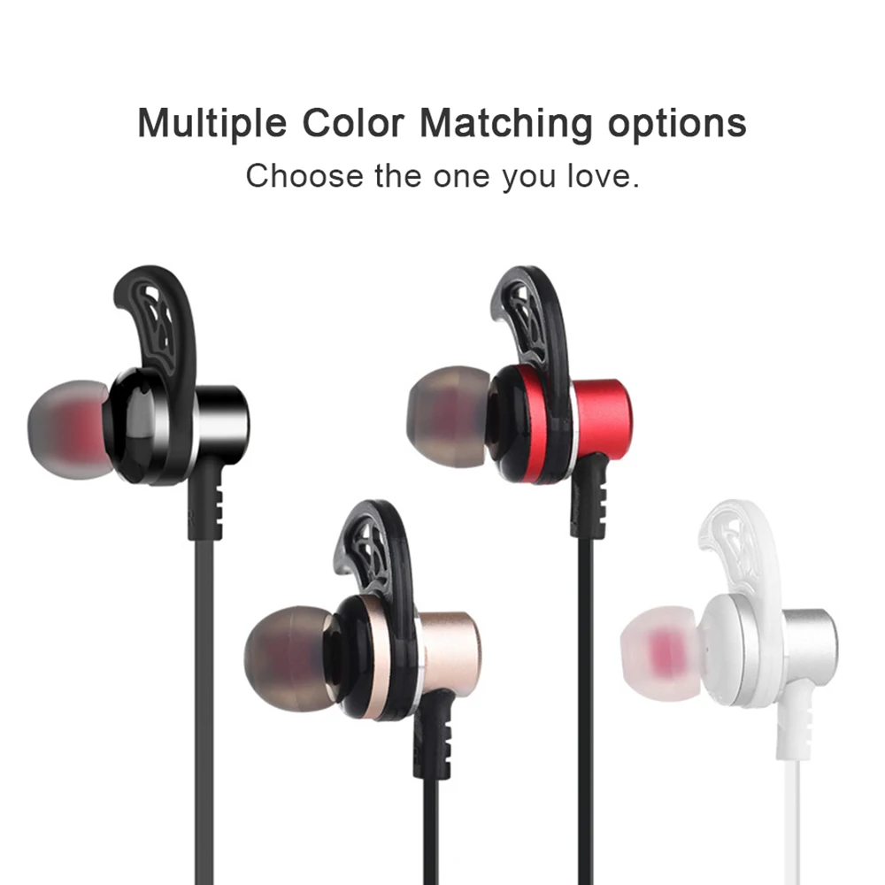 2019 Bluetooth/Wireless Earphones Sports Magnetic Headset HIFI Lossless Bass Can connect Two Devices At The Same Time