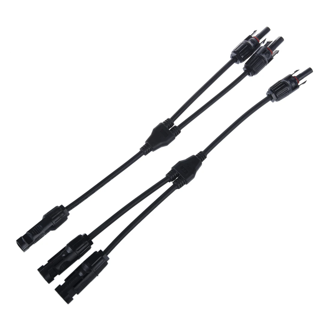 

1 Pair MC4 Branch Y Adapter Connectors M/M/F and F/F/M For Solar Panels Cable