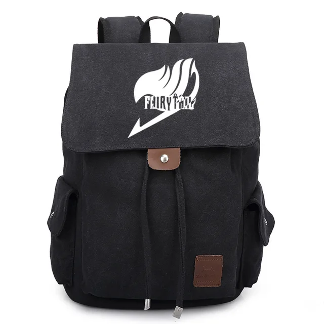 2018 New Fairy Tail Canvas Backpack Cosplay Natsu Anime School Bags 2018 New Fairy Tail Canvas Backpack Cosplay Natsu Anime School Bags Bookbag Rucksack Travel