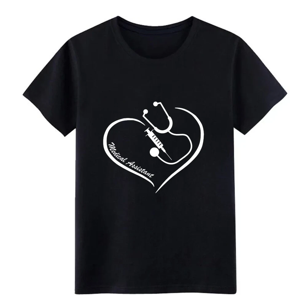 

medical assista nt heart t shirt Design 100% cotton Euro Size S-3xl Clothes Anti-Wrinkle fashion Spring Autumn slim shirt