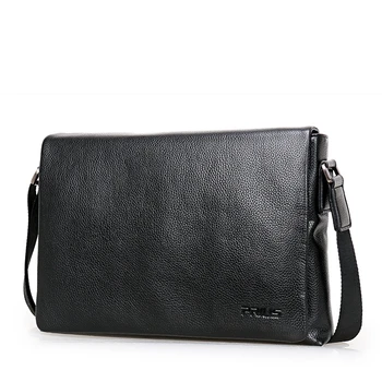 

fashion Designer Men cool cover Messenger Bag Genuine Leather handbag Man office Shoulder Crossbody Bags male business briefcase
