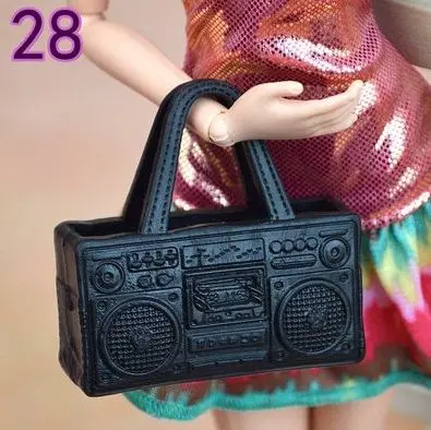 Дизайн куклы резиновые сумки через плечо Сумочка-игрушка смешанный стиль аксессуары для куклы Barbie Kurhn девочек подарок на день рождения ролевые игры