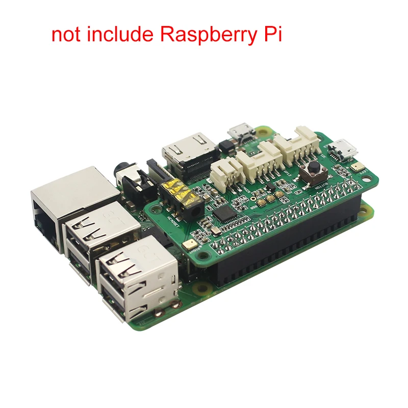 ReSpeaker 2-Mics Pi шапка для Raspberry Pi 4 Модель B Интеллектуальный голосовой модуль двойной микрофон массив для Raspberry Pi Zero/3B+/3B