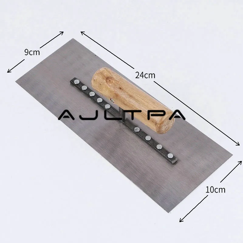 30 шт. 240x100 мм Высококачественная пружина steell лезвие деревянная ручка, шатель для штукатурки строительство бетонная лопатка H4401