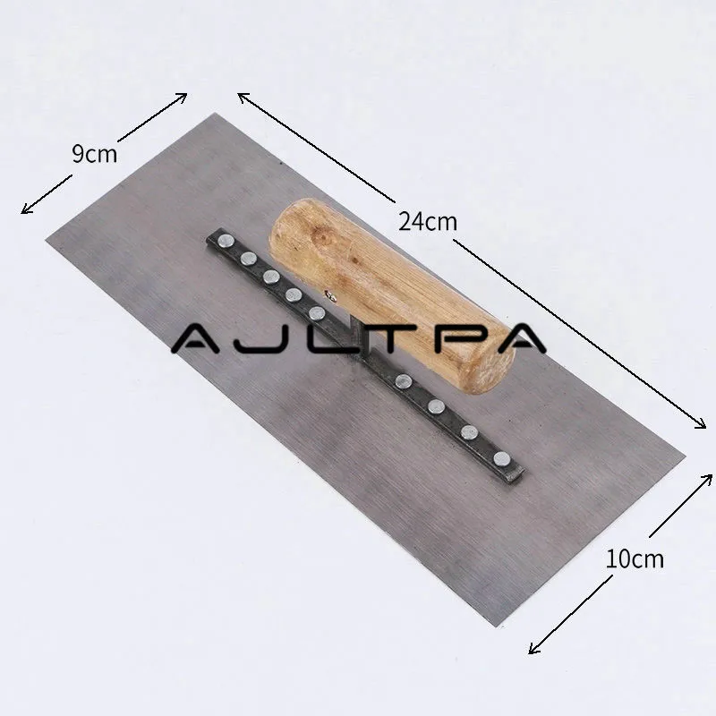 

30Pcs 240x100mm High Quality Spring steell Blade Wood Handle Plaster Trowel Construction Concrete Spatula Tool H4401