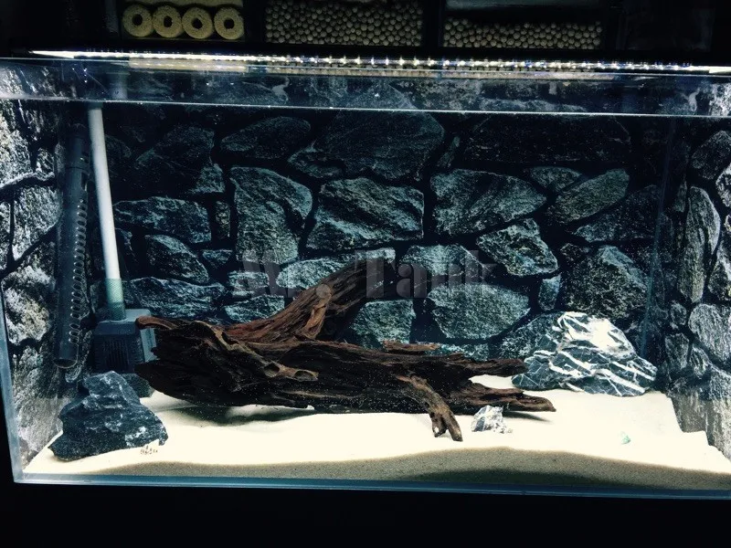 Mr. Tank 3D эффект аквариум фон Плакат HD камень ПВХ аквариум пейзаж Картина декорации