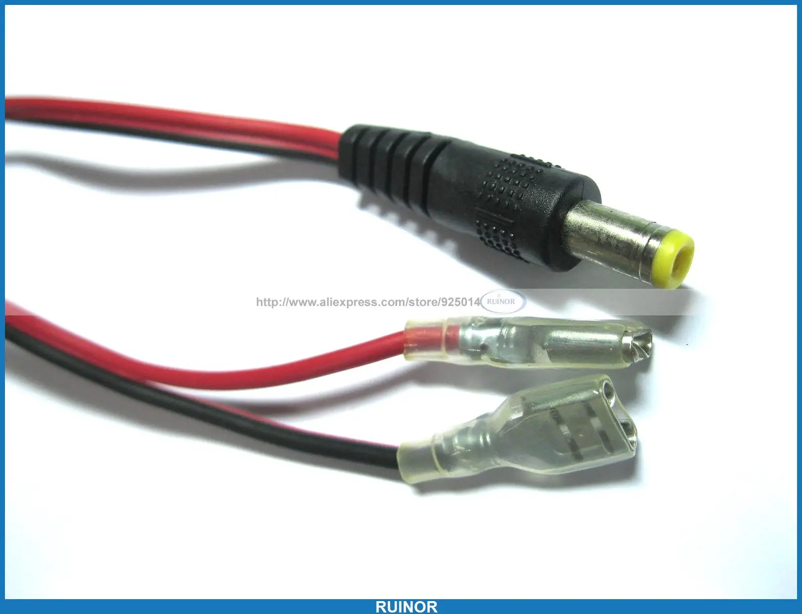 

20 Pcs DC Power 5.5 x 2.1mm Male Plug Connector to Dual Electrode Clip Cable