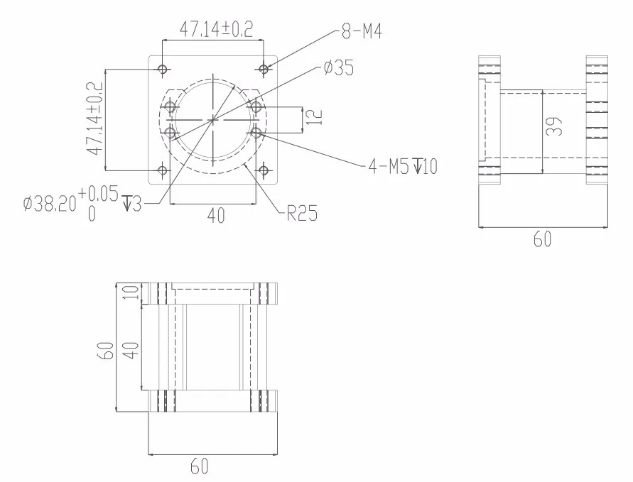 Nema23 монтажный 57 шаговый двигатель, черный стальной кронштейн DIY запчасти ЧПУ