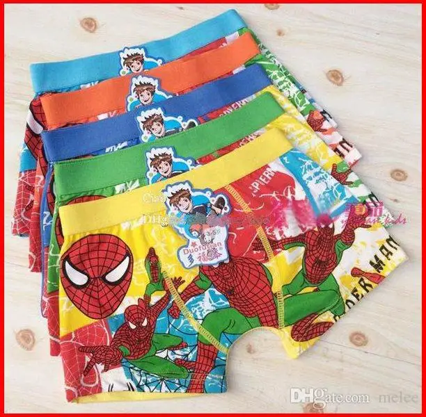 

Baby boys spirderman underwear shorts kids spider man pants spiderman boys boxer briefs 12pcs