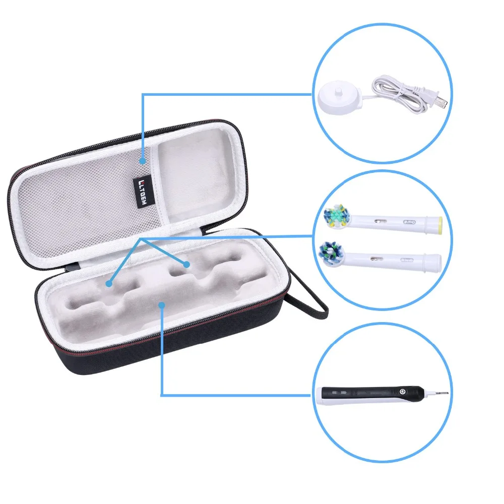 Жесткий чехол LTGEM EVA для Oral B Pro 1000 и 5000 перезаряжаемая батарея с электроприводом
