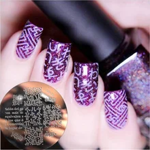 Alphabet Theme Nail Art Nail Stamping Plates Template Pandox P76 DIY Nail Stamp Print Image Plate Set