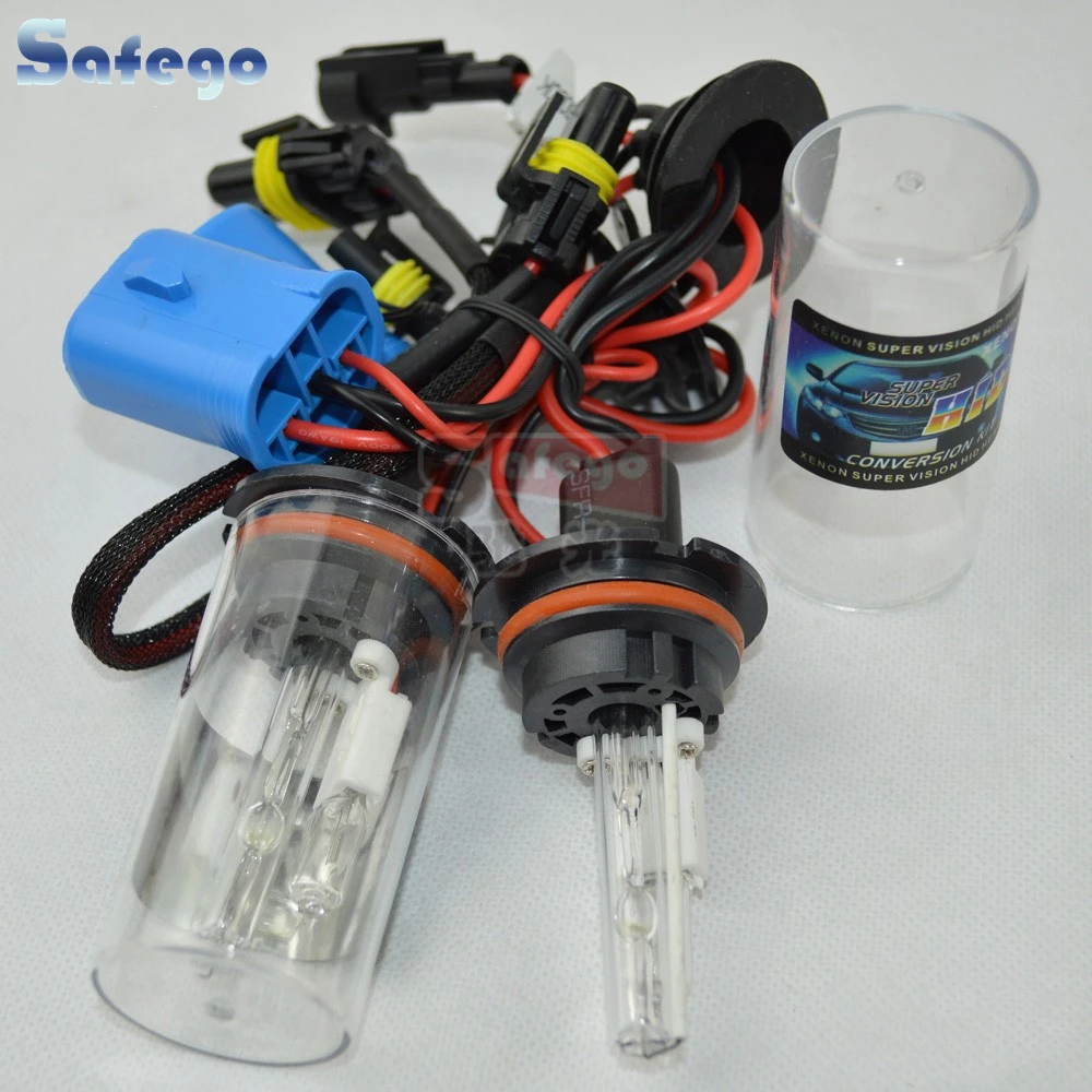 Safego 35 Вт HB5 9003 9004 9007 HID ксеноновая фара однолучевая лампа для автомобиля лампочки