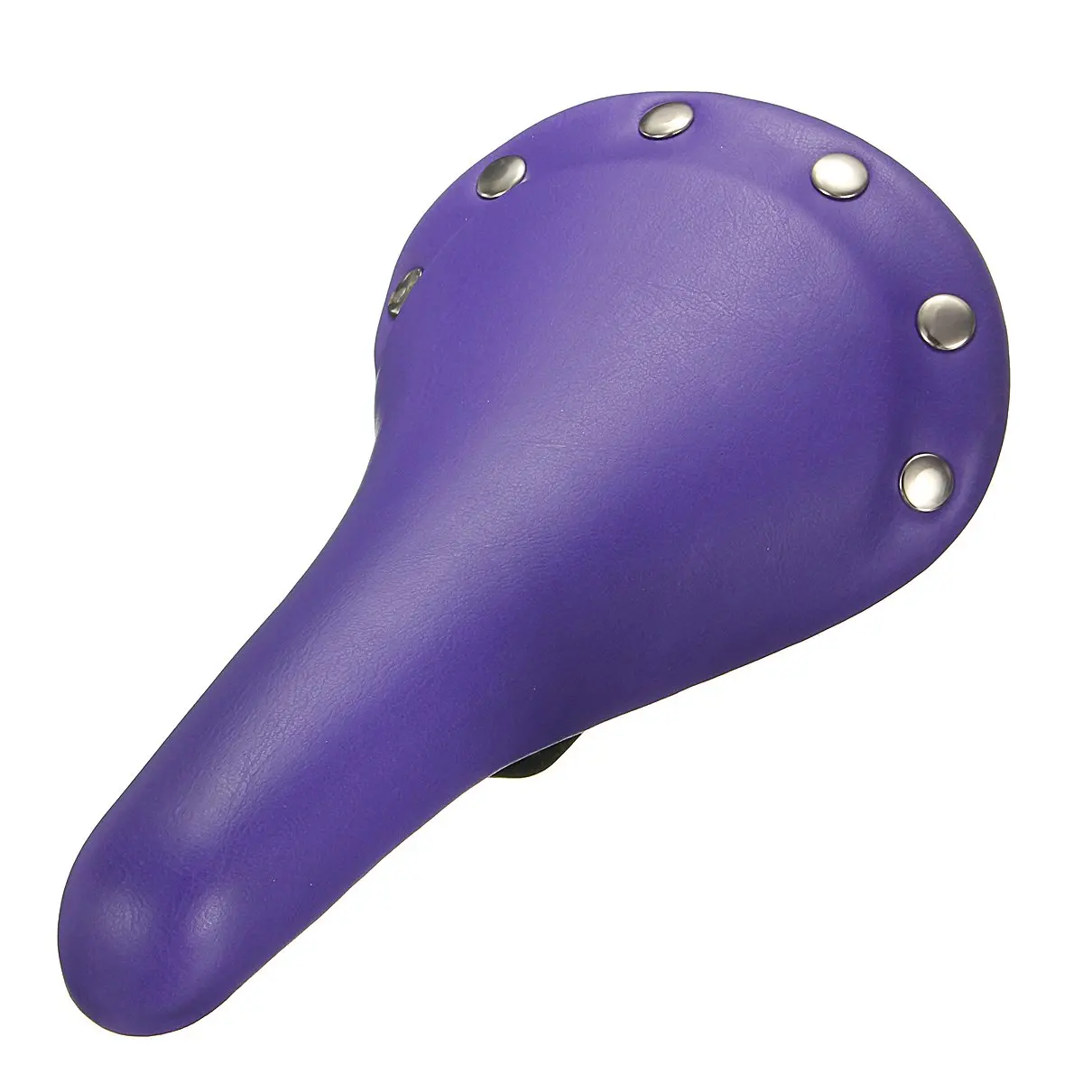 purple bike saddle